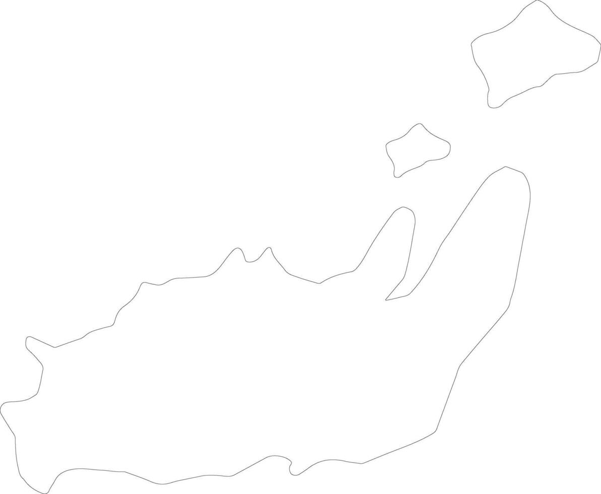 inagua de Bahamas översikt Karta vektor