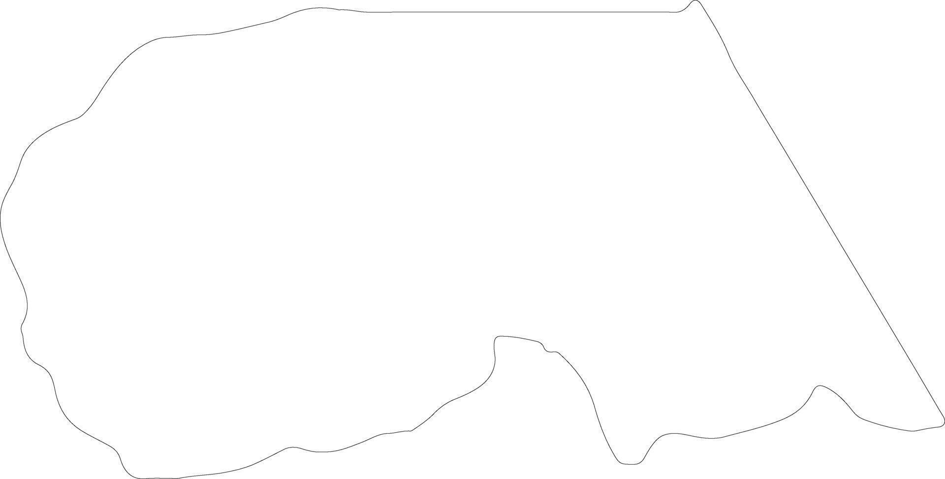 maekel eritrea översikt Karta vektor