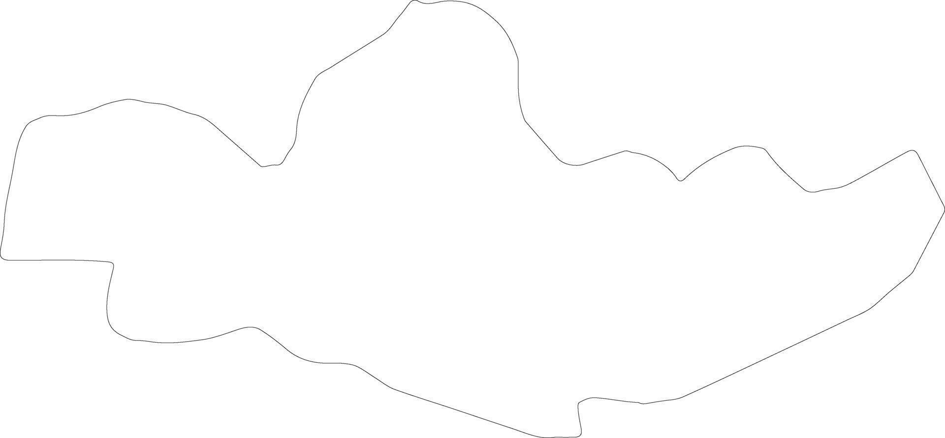 monza e Brianza Italien Gliederung Karte vektor
