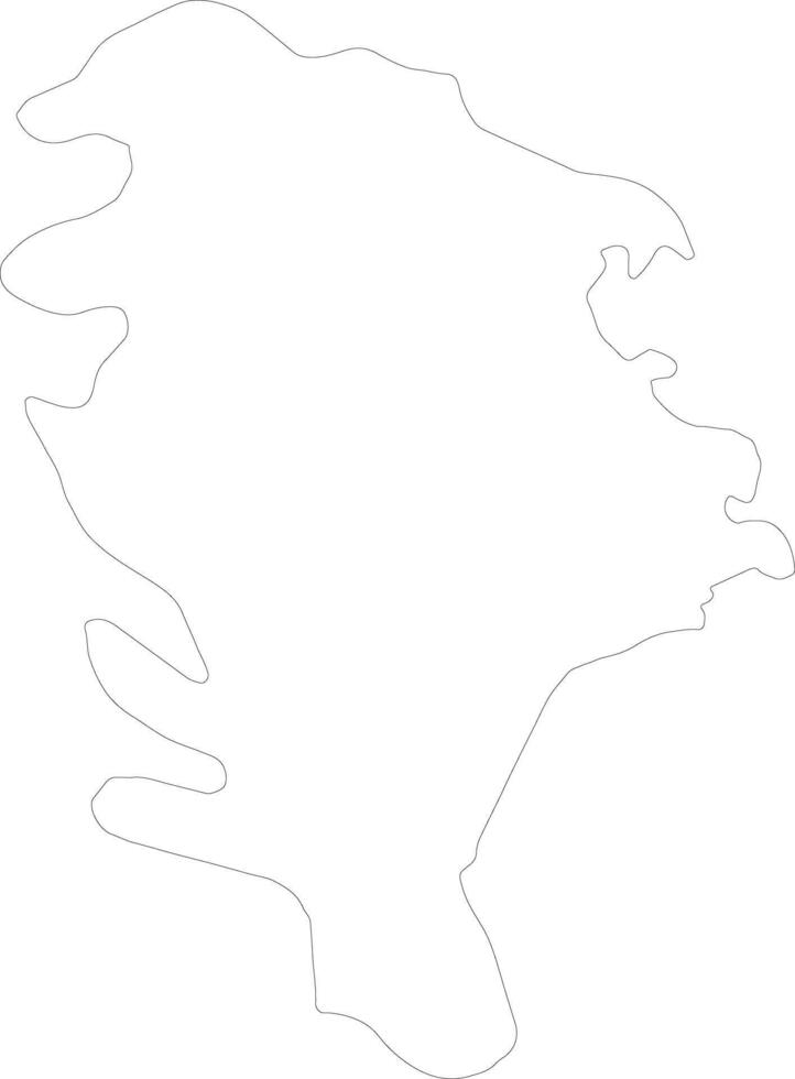 Siracusa Italien Gliederung Karte vektor