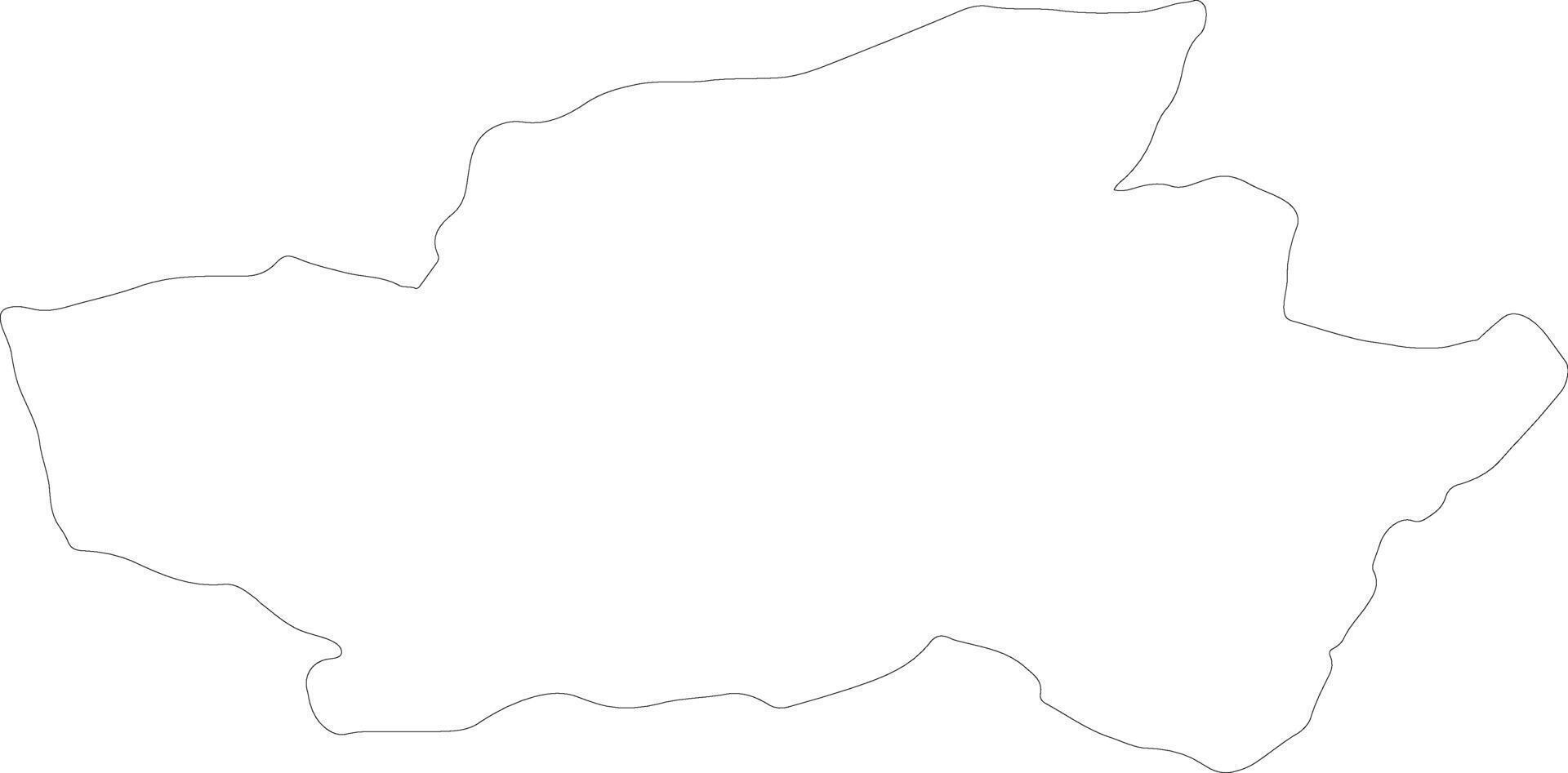 braga Portugal Gliederung Karte vektor