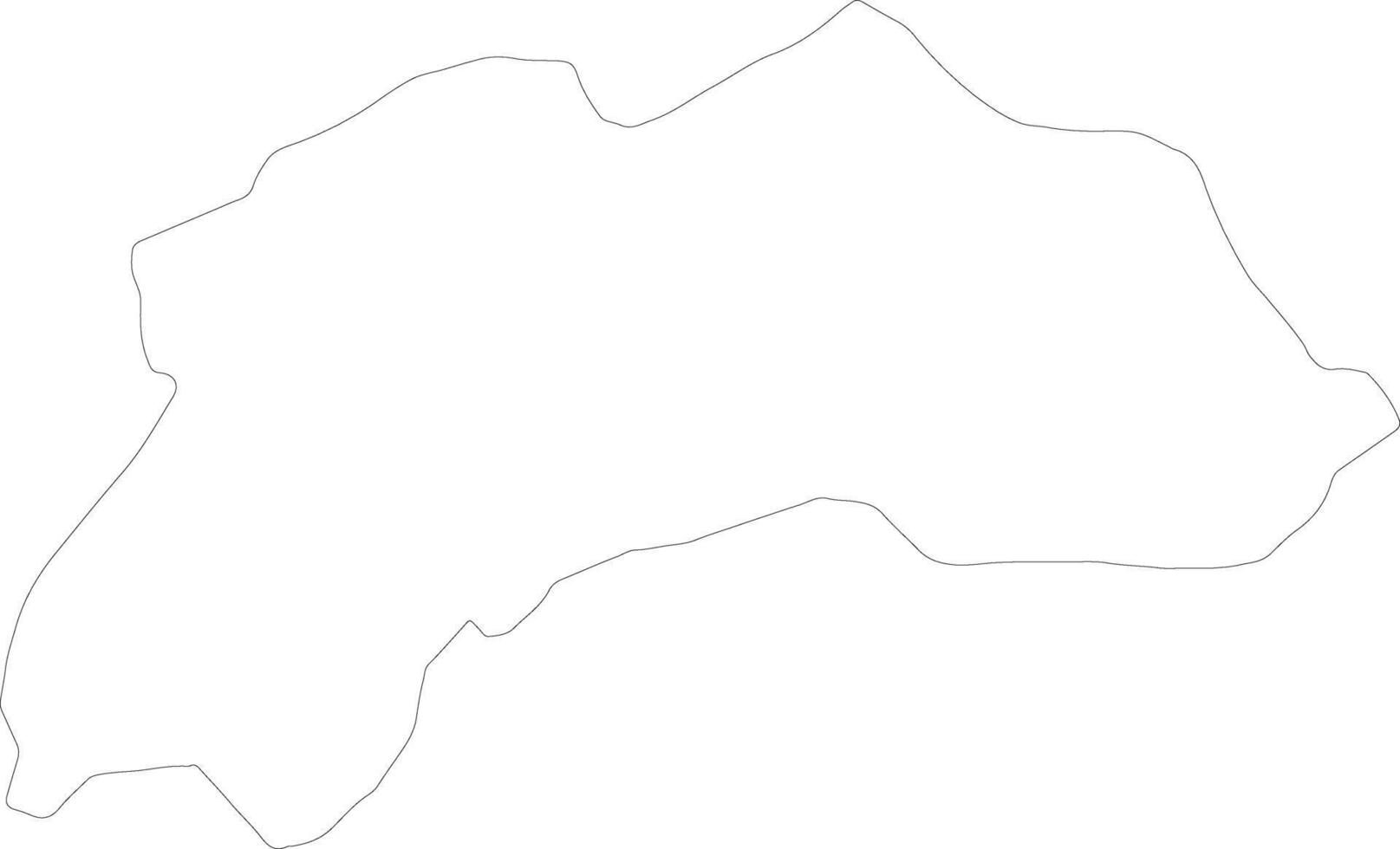 Burdur Truthahn Gliederung Karte vektor