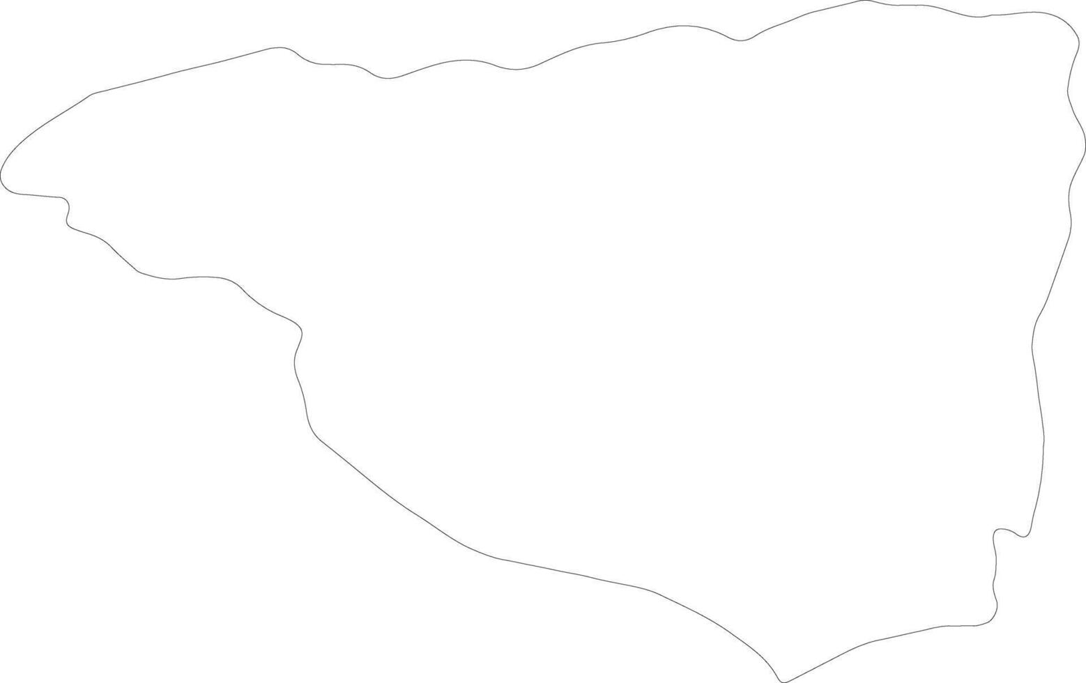 gorj Rumänien Gliederung Karte vektor