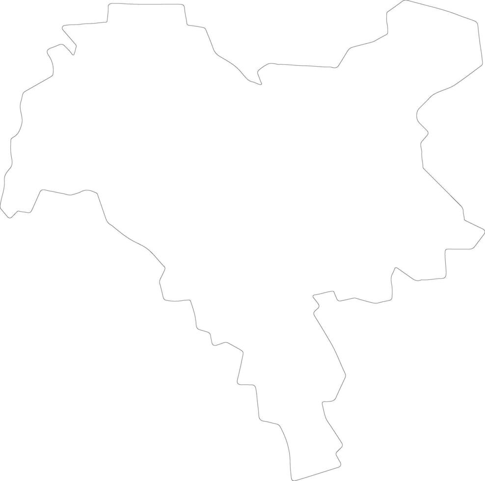 Kiew Stadt Ukraine Gliederung Karte vektor