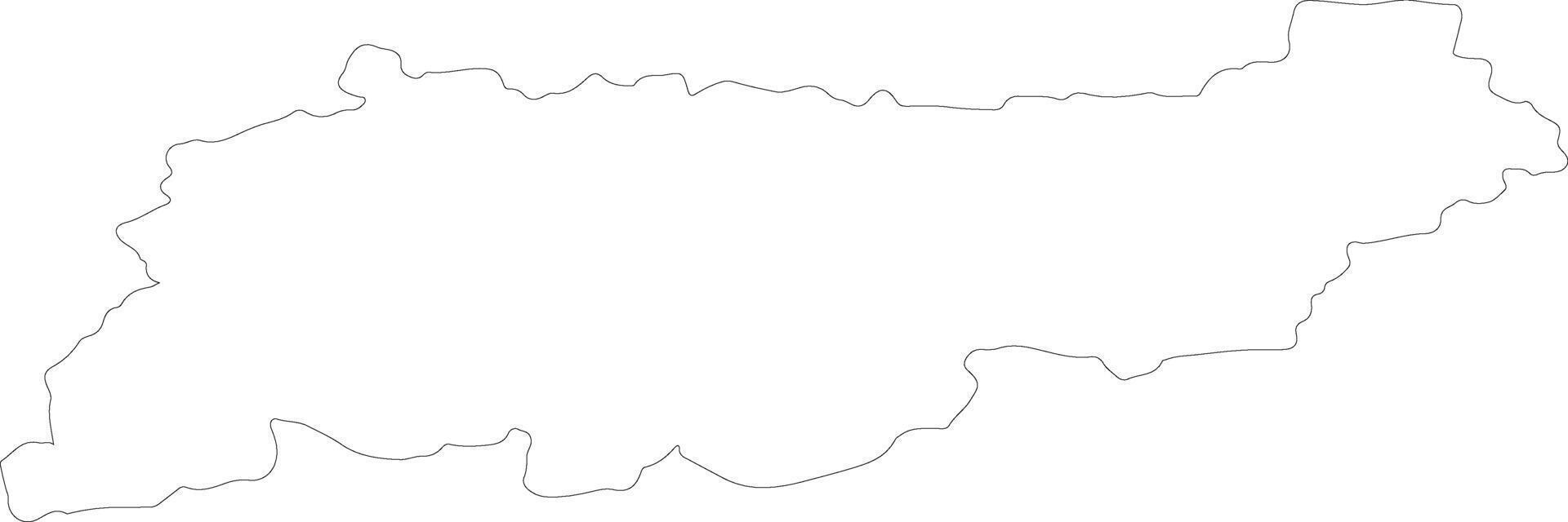 kostroma Russland Gliederung Karte vektor
