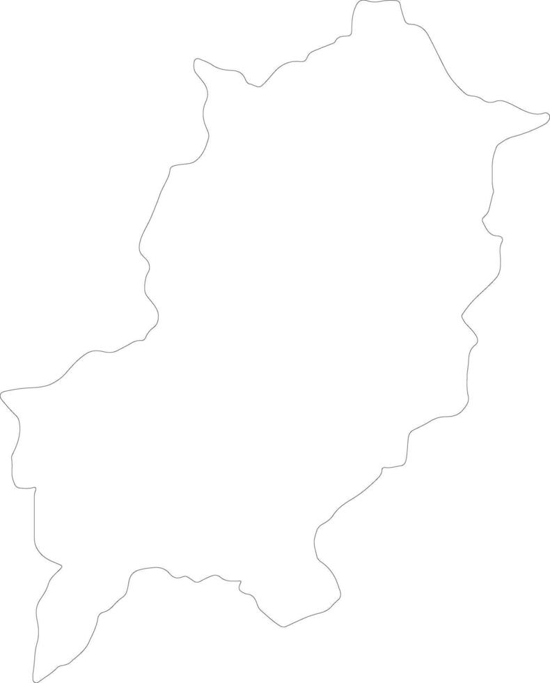 louangphrabang Laos Gliederung Karte vektor
