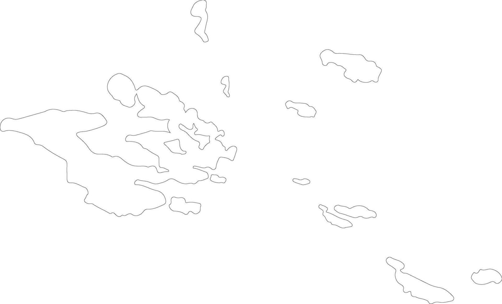 Milne Bucht Papua Neu Guinea Gliederung Karte vektor