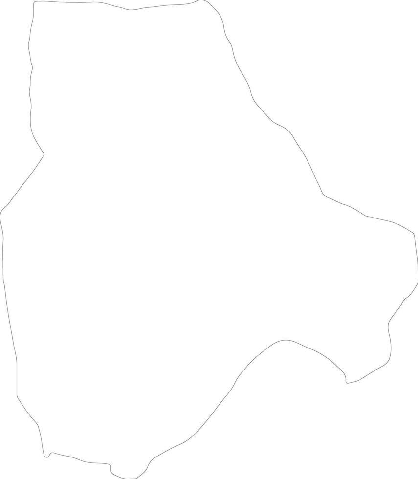 Mizdah Libyen Gliederung Karte vektor