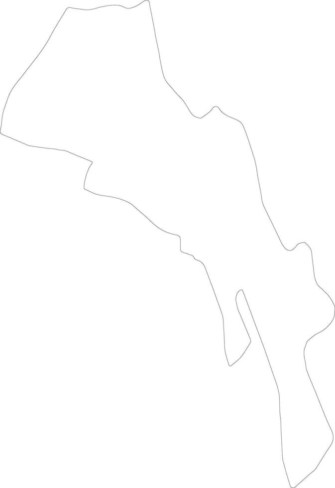 Moroto Uganda Gliederung Karte vektor