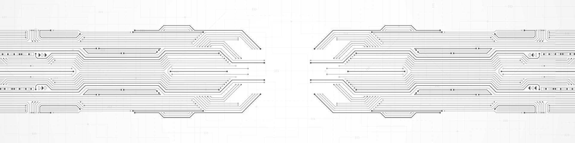 abstrakt teknik bakgrund, kretskort mönster, mikrochip, kraftledning vektor