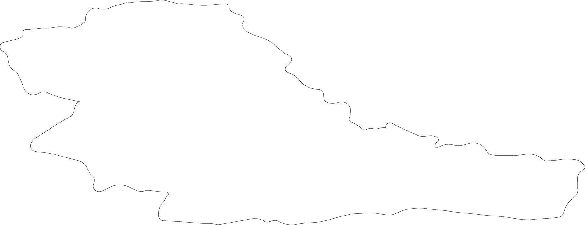 taurages Litauen Gliederung Karte vektor