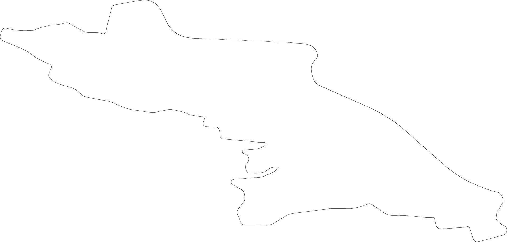 Valkas Lettland Gliederung Karte vektor
