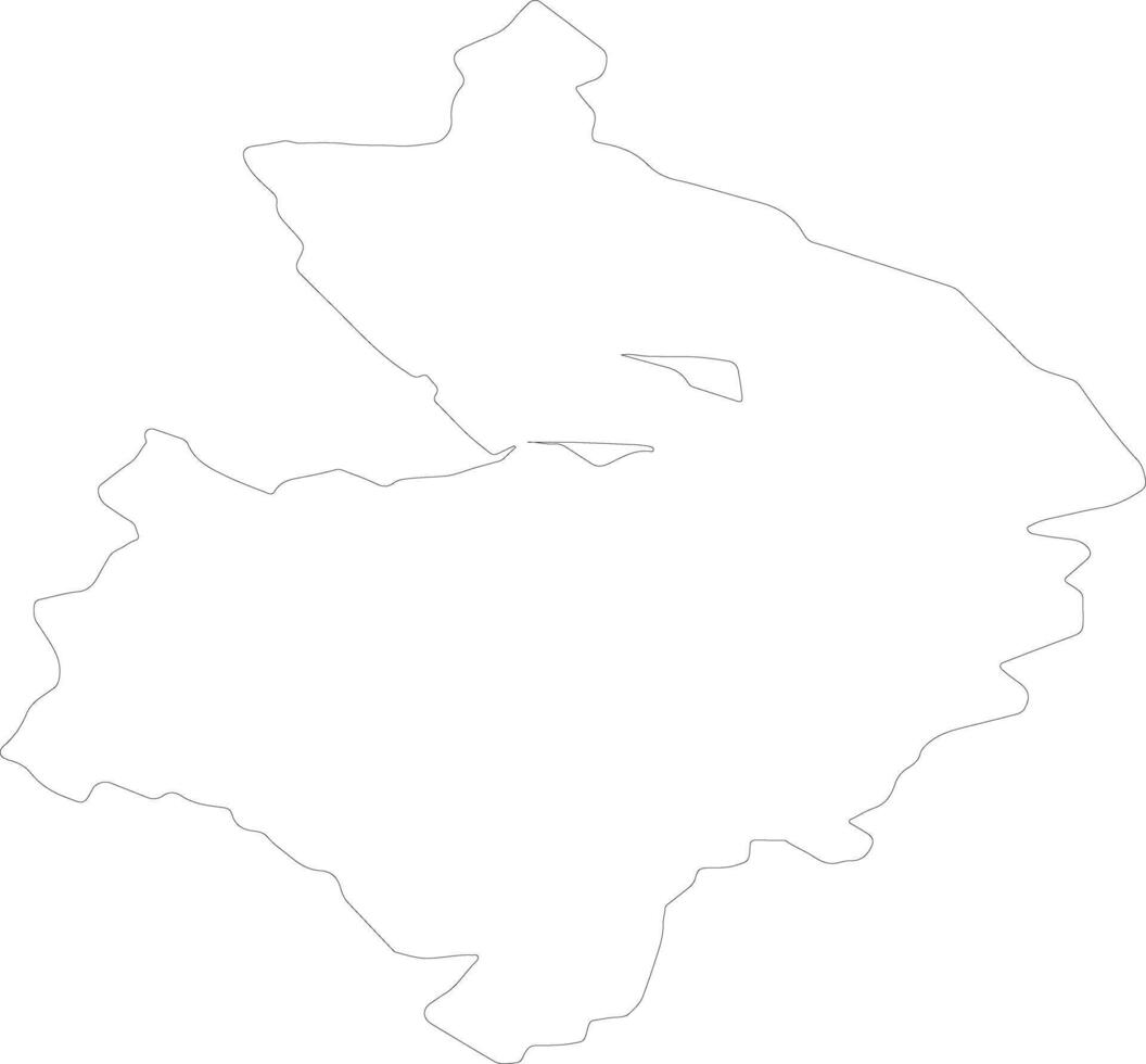 Warwickshire vereinigt Königreich Gliederung Karte vektor