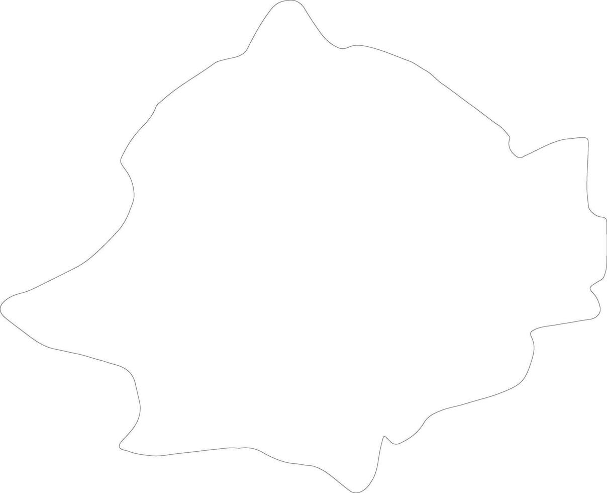 zaghouan tunisien översikt Karta vektor