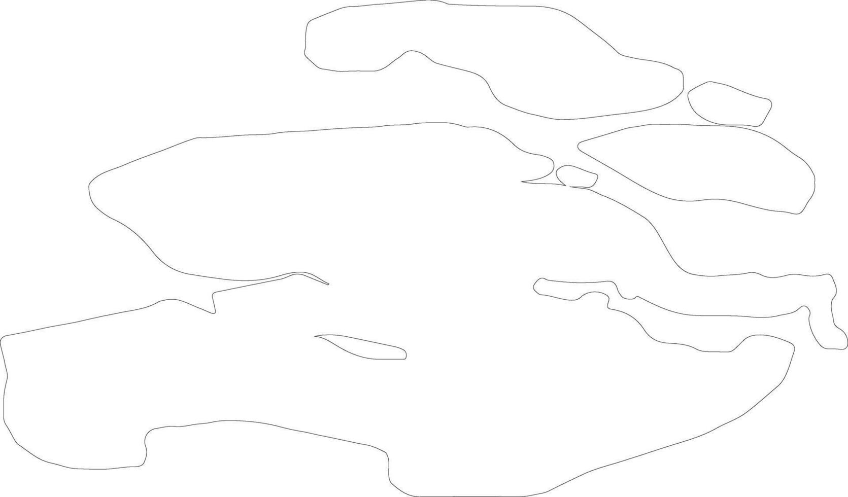 zeeland Niederlande Gliederung Karte vektor