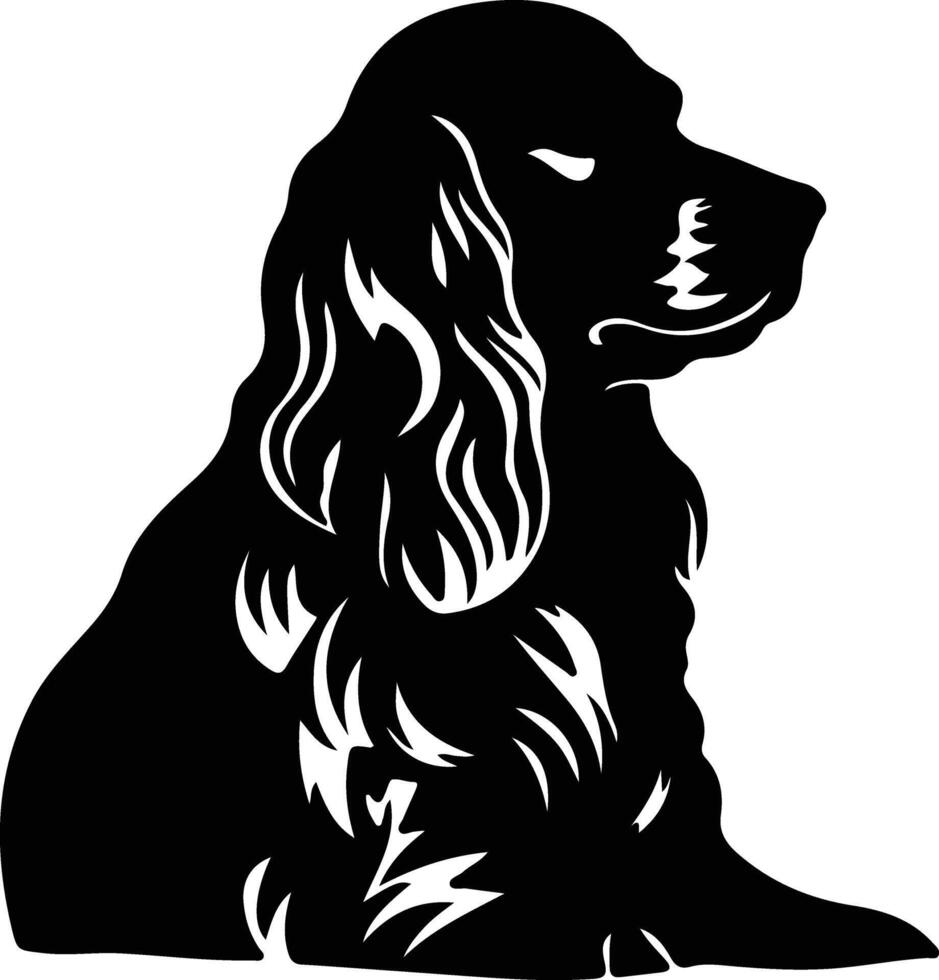 amerikanisch Cocker Spaniel Silhouette vektor