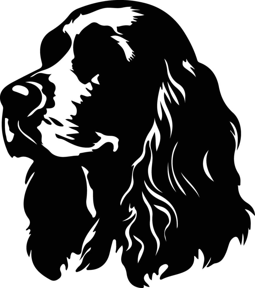 amerikanisch Cocker Spaniel Silhouette vektor