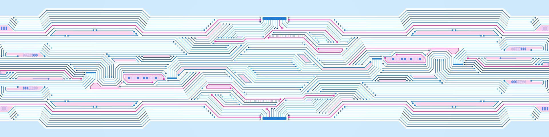 abstrakt teknik bakgrund, kretskort mönster, mikrochip, kraftledning vektor