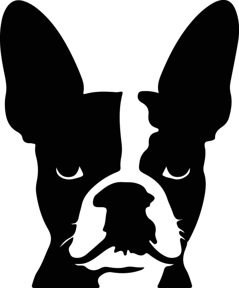 boston terrier silhuett vektor