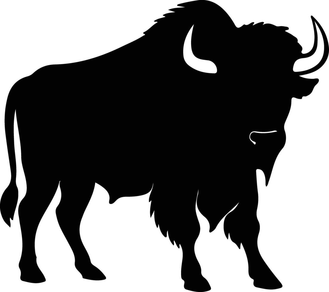 buffel svart silhuett vektor