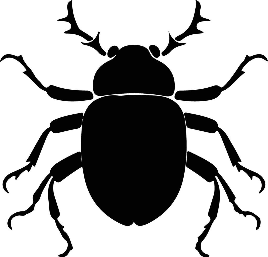 Dunkelling Käfer Silhouette vektor