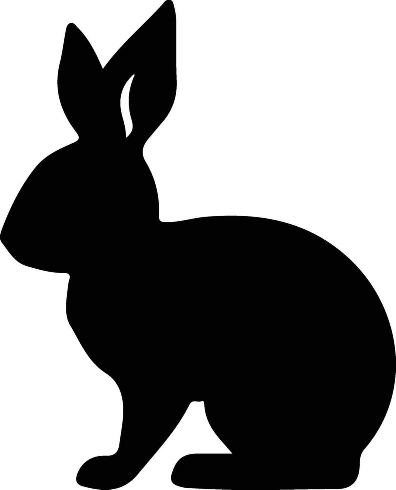 Hase schwarz Silhouette vektor