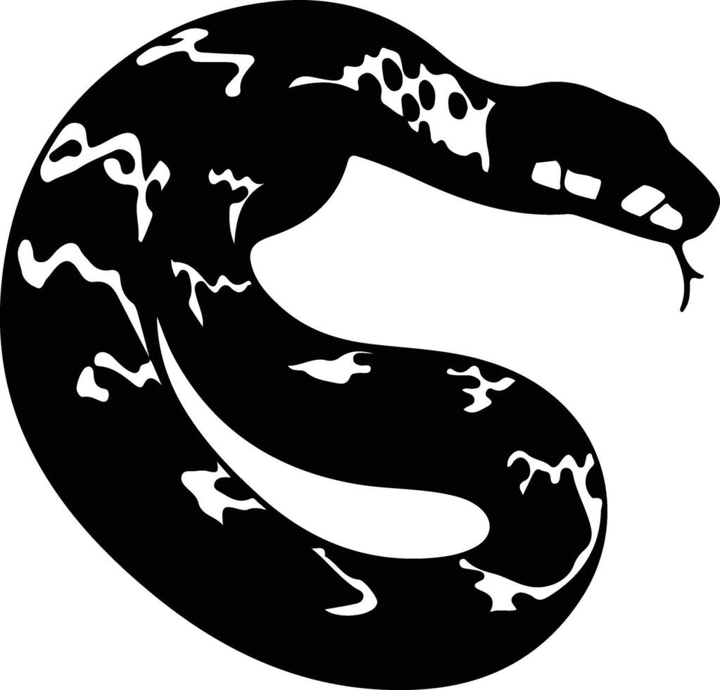 Python schwarz Silhouette vektor