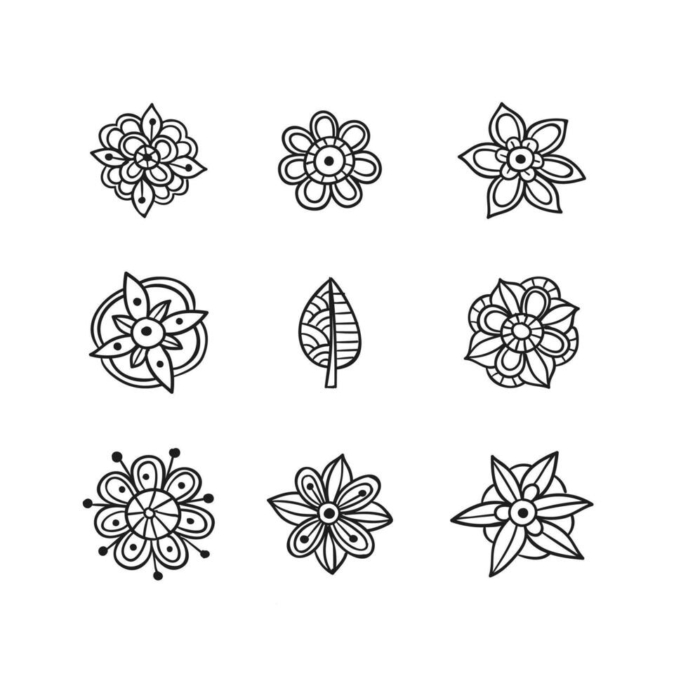 vektor uppsättning av färgrik blommig mandalas dekorativ lyx mandala design elegant färgrik mandala bakgrund symmetrisk färgrik mönster, indisk mönster, orientalisk smattra
