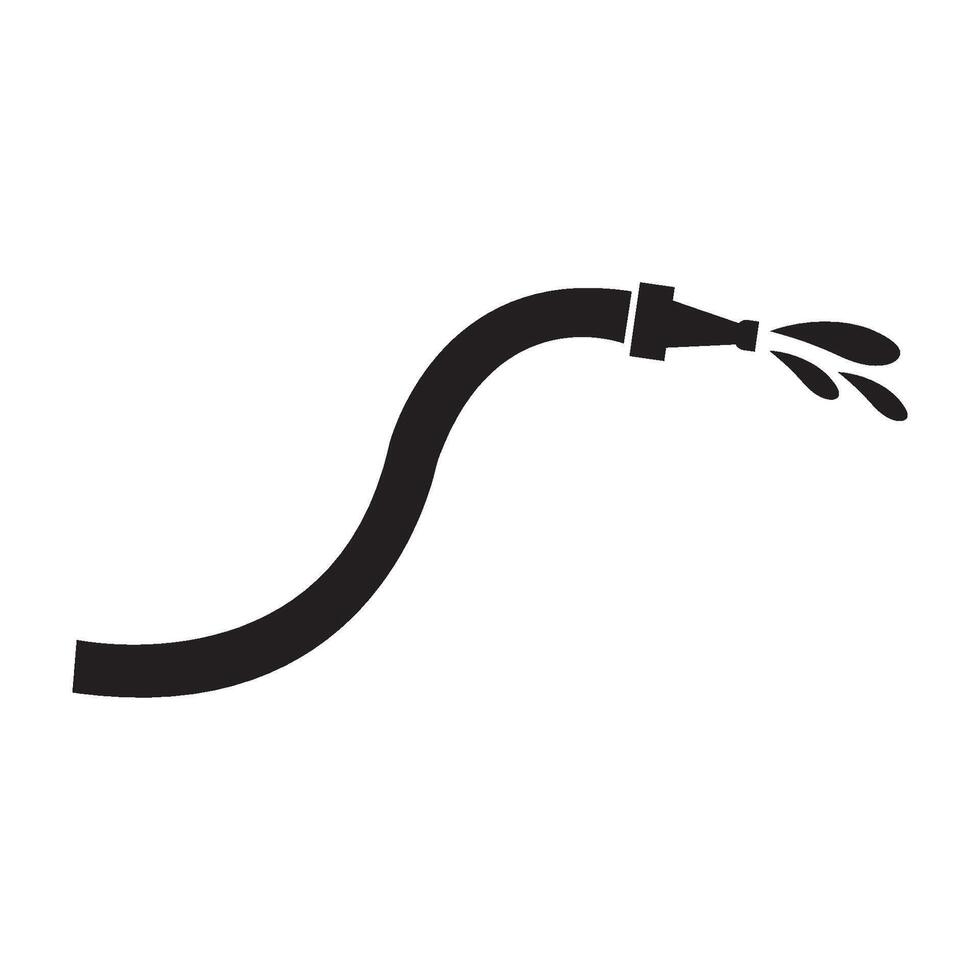 Wasser Schlauch Symbol Logo Vektor Design Vorlage