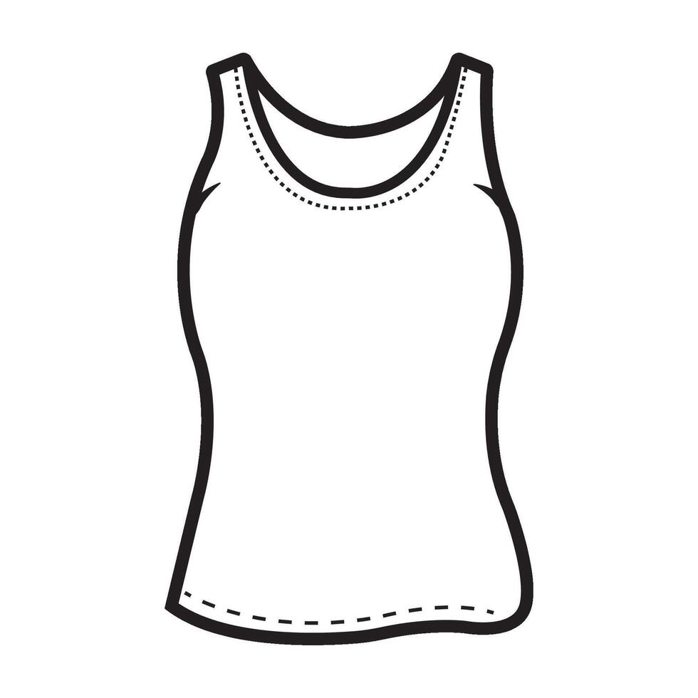 Mädchen Unterhemd Symbol Logo Vektor Design Vorlage