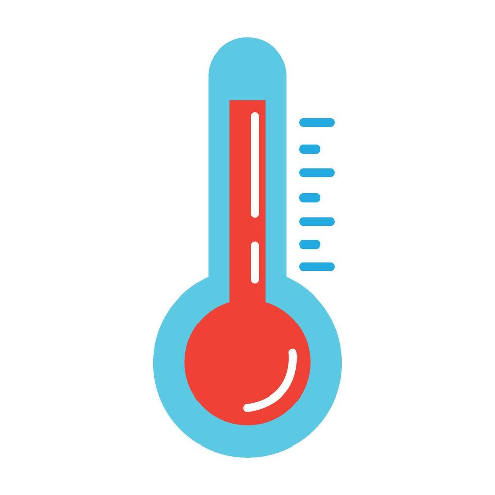varm temperatur ikon logotyp vektor design mall