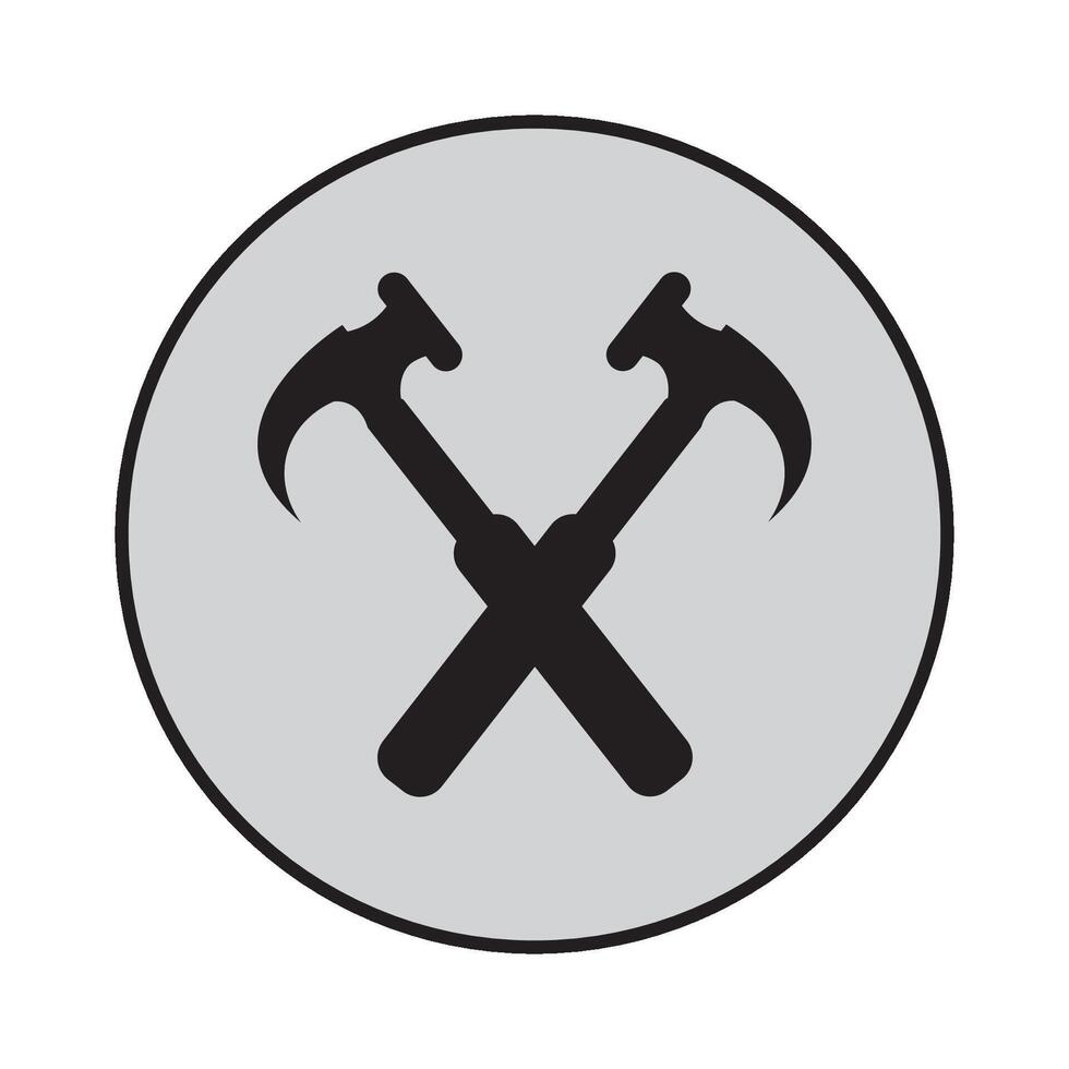 Hammer Symbol Vektor Design Vorlage