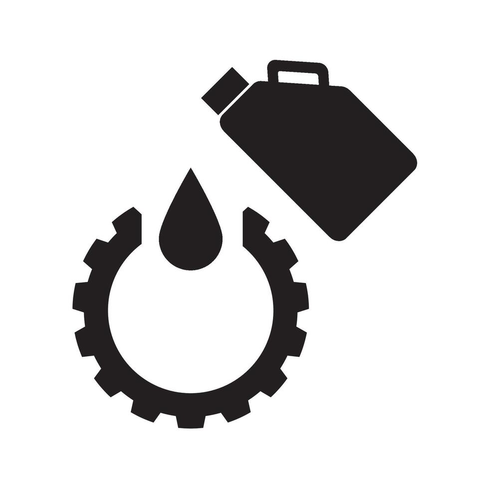 motor olja ikon logotyp vektor design mall