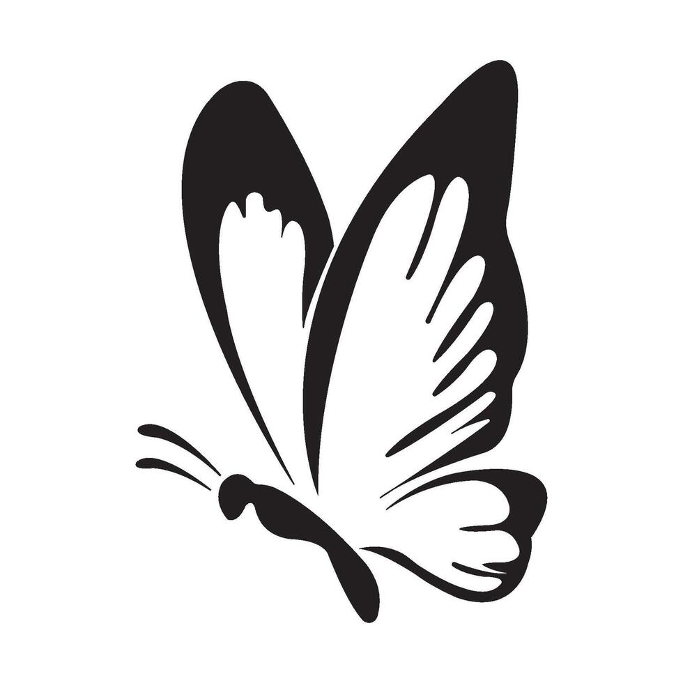 Schmetterling-Symbol-Logo-Vektor-Design-Vorlage vektor