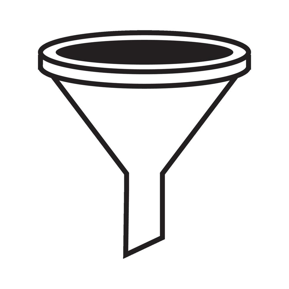 Wasser Trichter Symbol Logo Vektor Design Vorlage