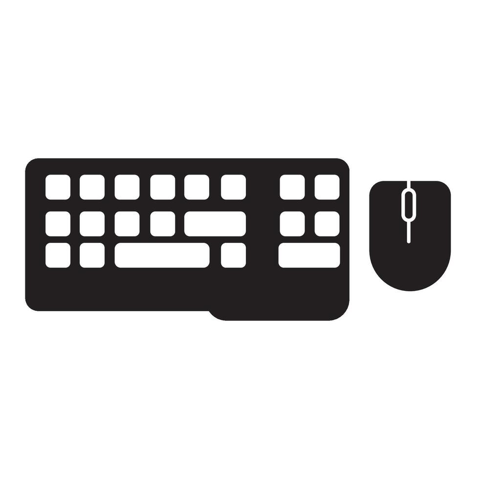 Tastatur-Symbol-Logo-Vektor-Design-Vorlage vektor