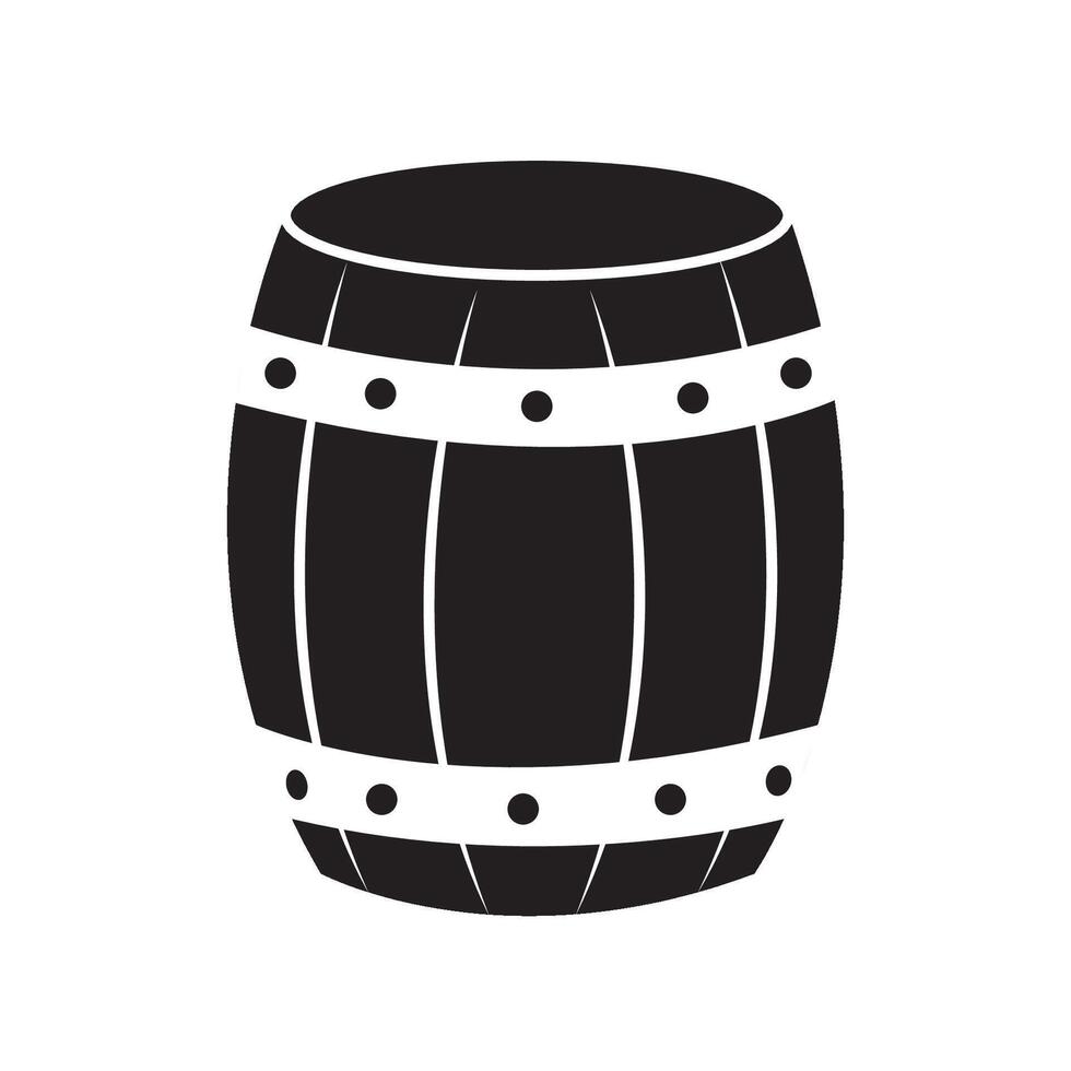 Barrel-Symbol-Logo-Vektor-Design-Vorlage vektor