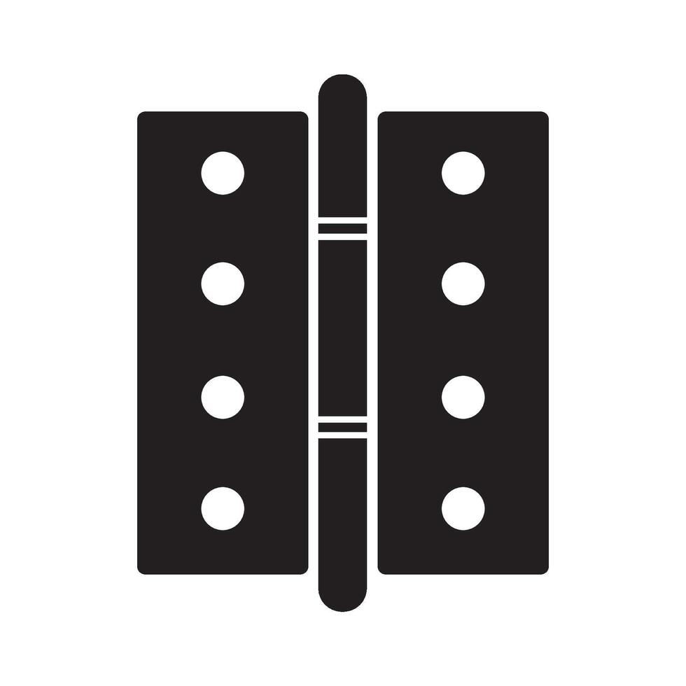 Tür Scharniere Symbol Logo Vektor Design Vorlage