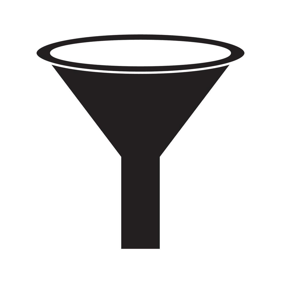 Wasser Trichter Symbol Logo Vektor Design Vorlage