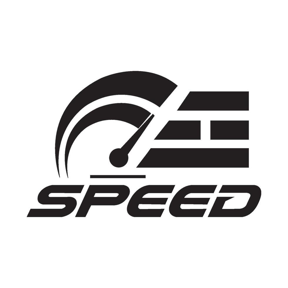 Geschwindigkeitssymbol-Logo-Vektor-Design-Vorlage vektor