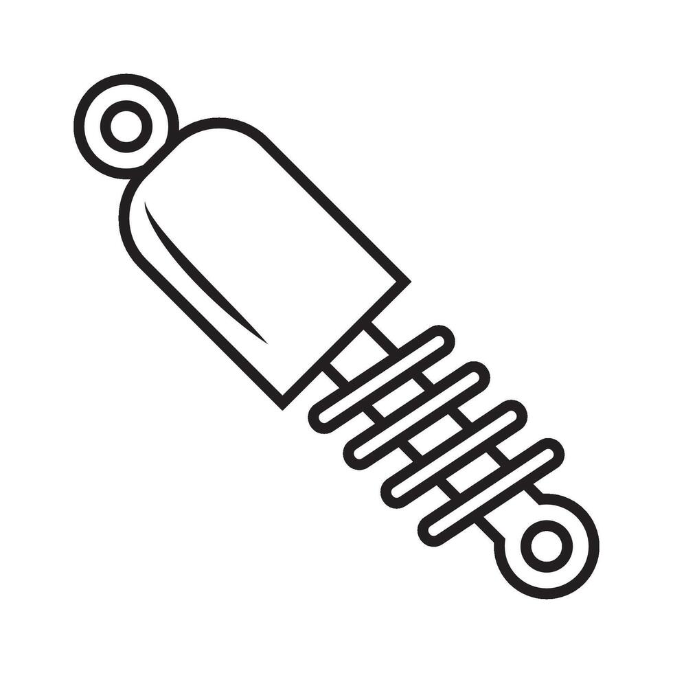 Stoßdämpfer-Symbol-Logo-Vektor-Design-Vorlage vektor