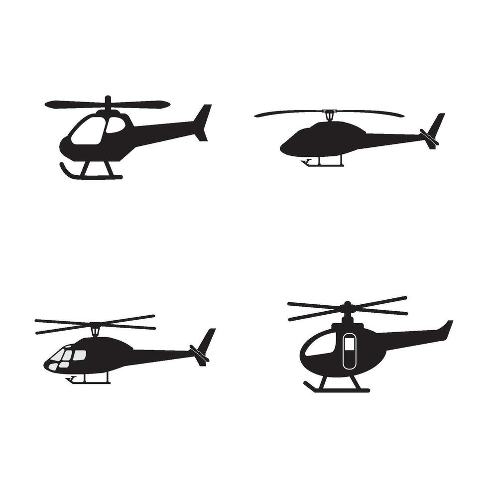 Hubschrauber Symbol Logo Vektor Design Vorlage