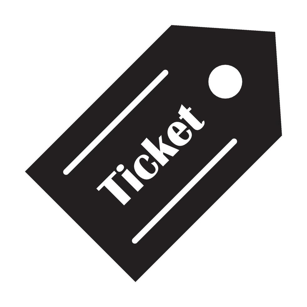 Ticket-Symbol-Logo-Vektor-Design-Vorlage vektor