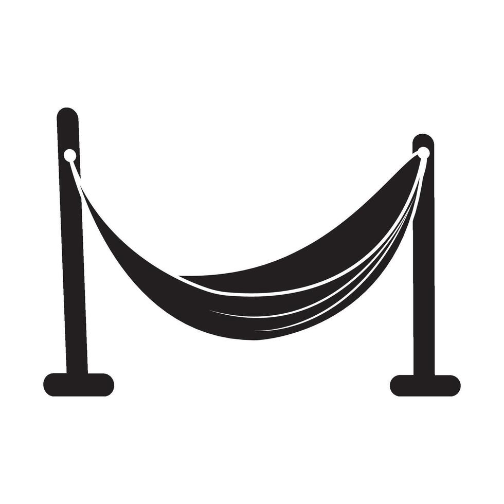 Hängematte-Symbol-Logo-Vektor-Design-Vorlage vektor