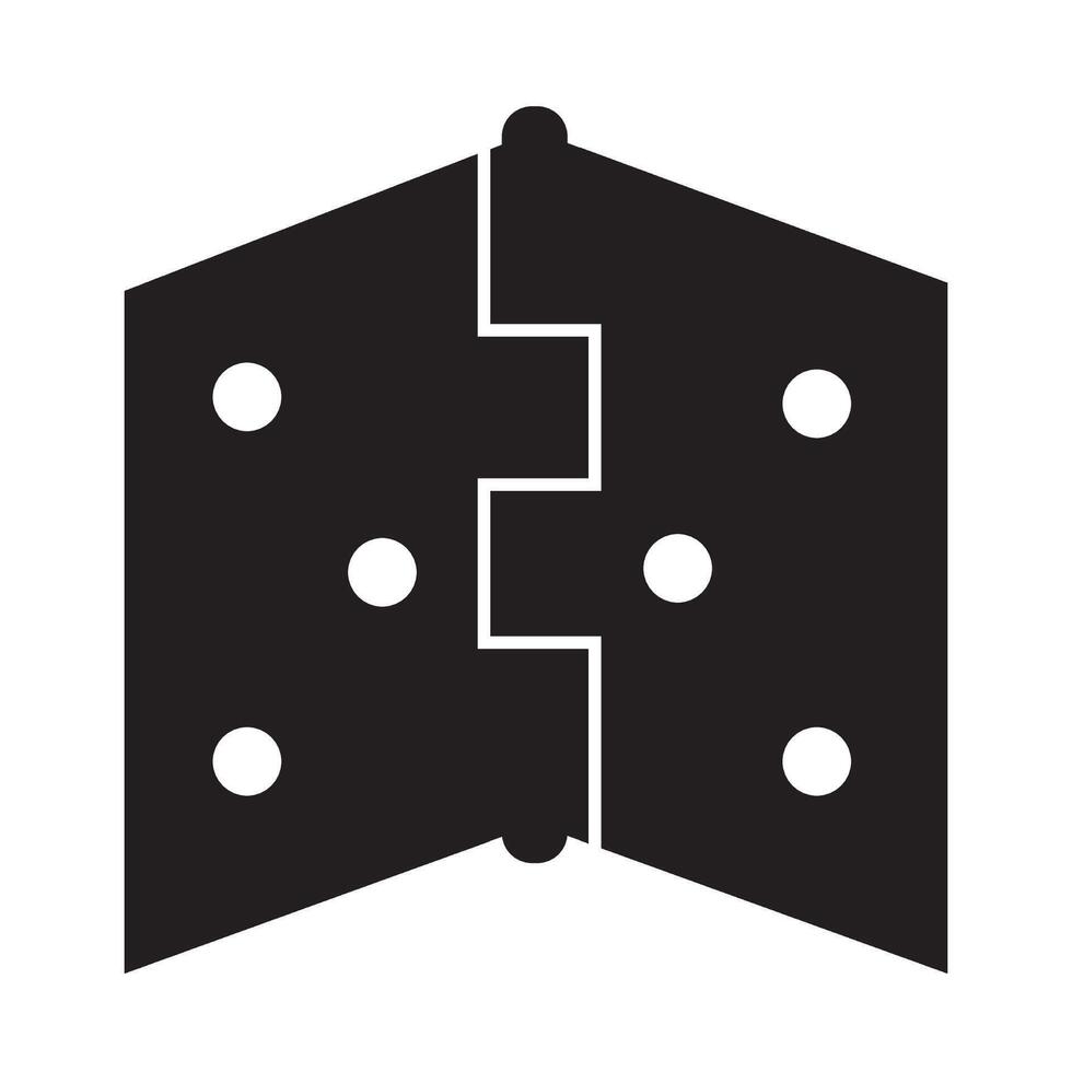 Tür Scharniere Symbol Logo Vektor Design Vorlage