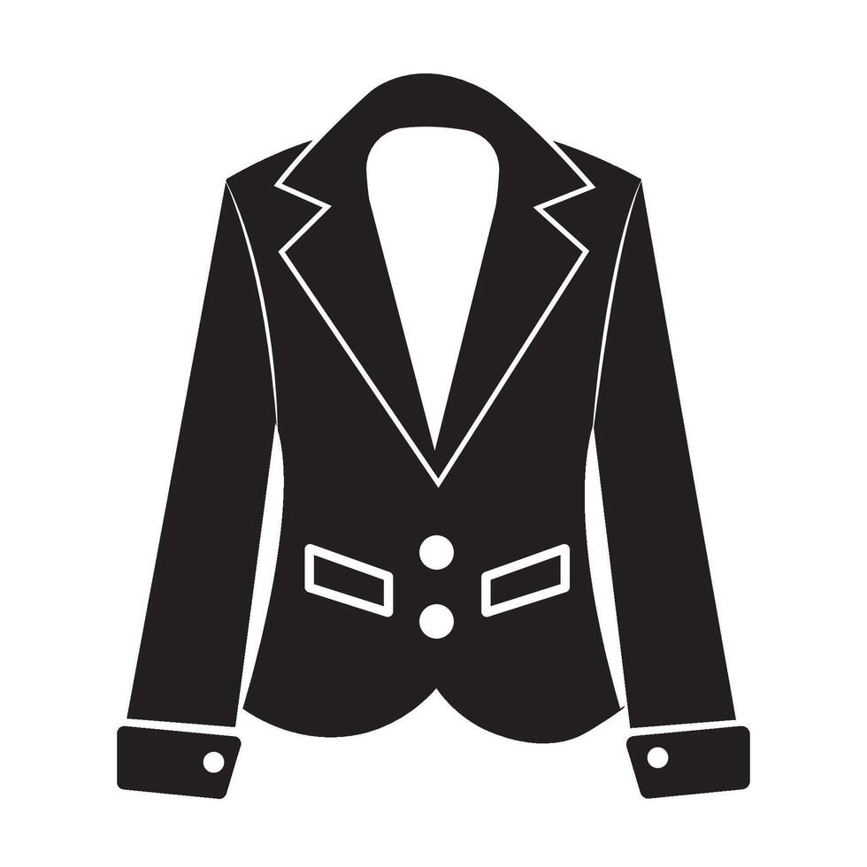 Damen Mantel Symbol Logo Vektor Design Vorlage