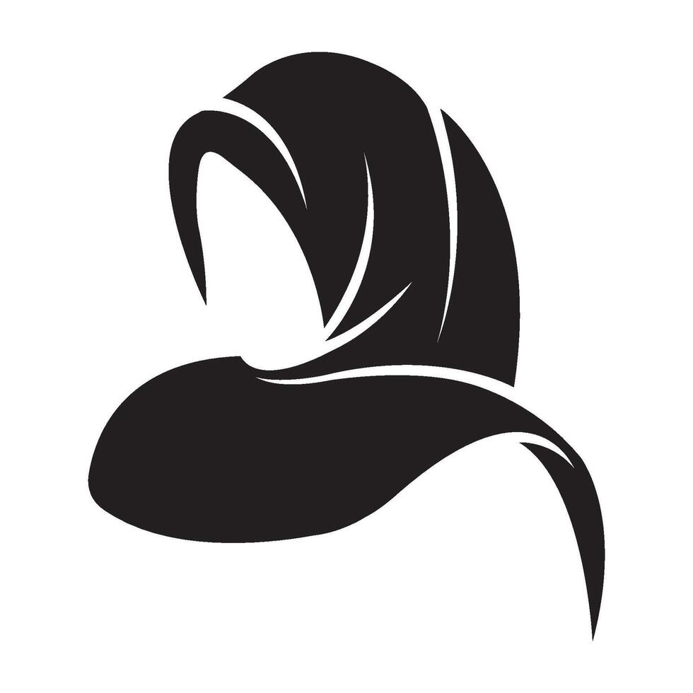 hijab ikon logotyp vektor design mall
