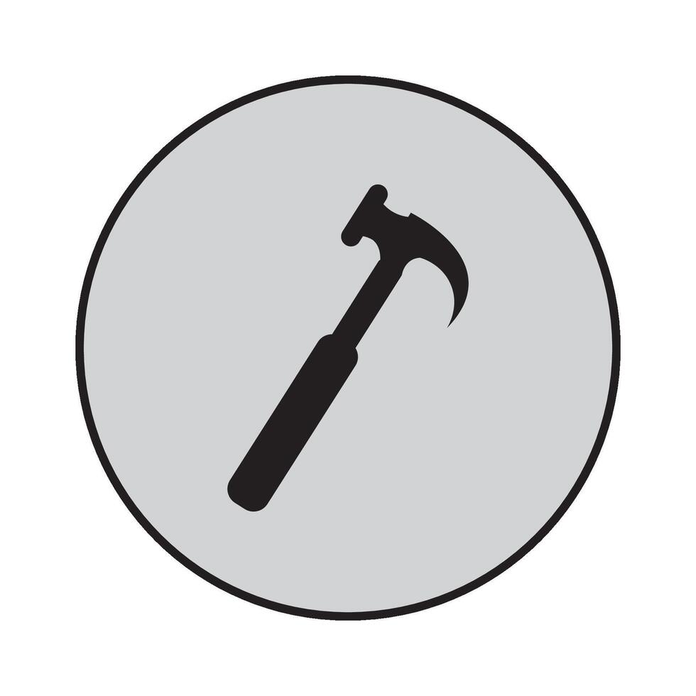 Hammer Symbol Vektor Design Vorlage