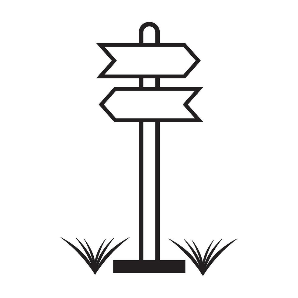 Richtung Schild Symbol Logo Vektor Design Vorlage