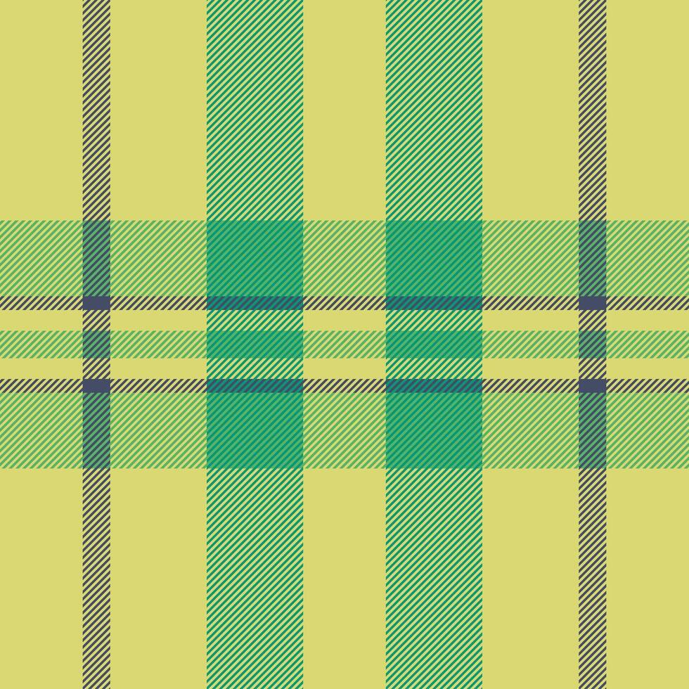 Plaid nahtlos Hintergrund von Stoff Textur Textil- mit ein Tartan Muster prüfen Vektor. vektor